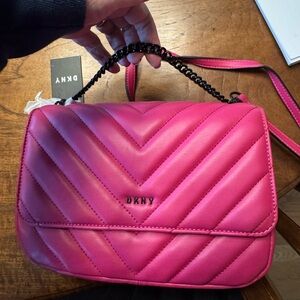 DKNY Veronica Pink Quilted Women's Bag NWT $228